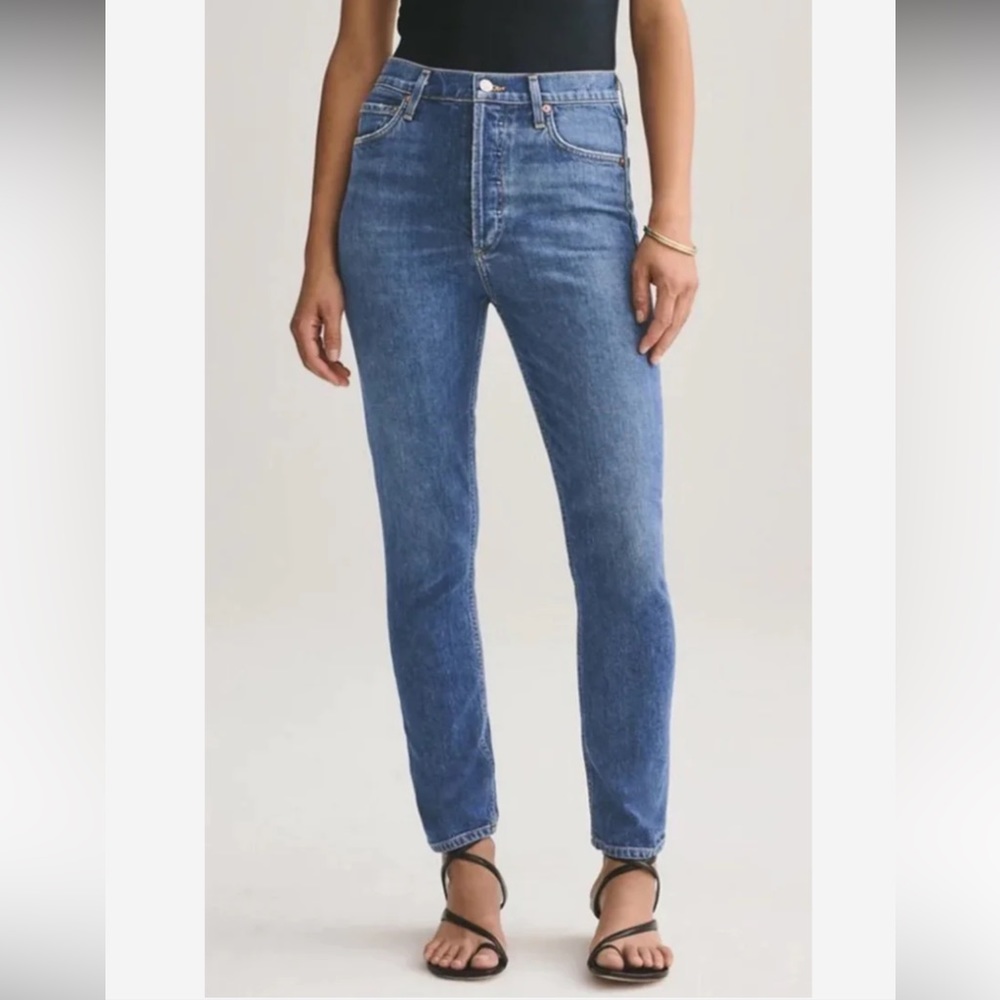 AGOLDE Nico High Rise Denim Slim Fit Jeans 25